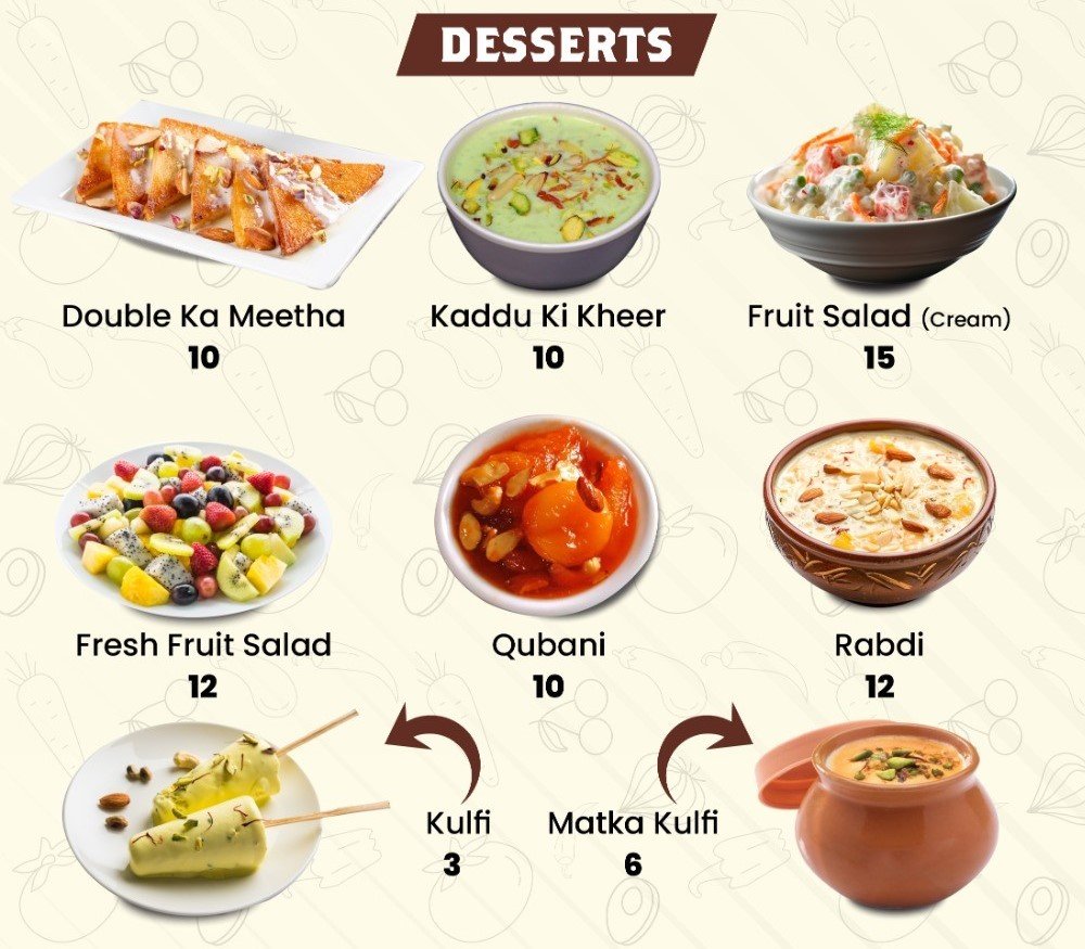 desserts
